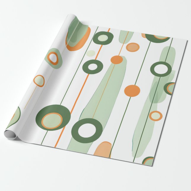 Retro Orbitals Wrapping Paper (Unrolled)