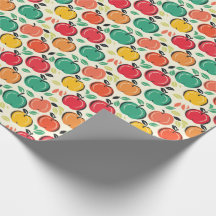 Retro Orchard Harvest Apple Mid-Century Modern