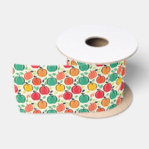 Retro Orchard Harvest Mid-Century Modern Fruit