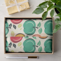 Retro Orchard Harvest Mid-Century Modern Fruit