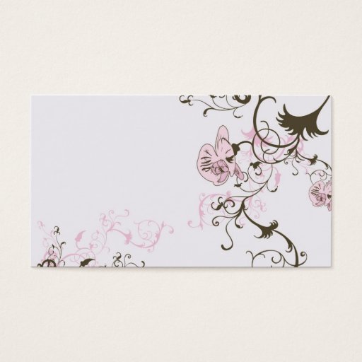 Customizable Retro orchid Profile Card Business Card Template