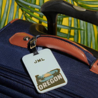 Retro Oregon Silhouette Monogram