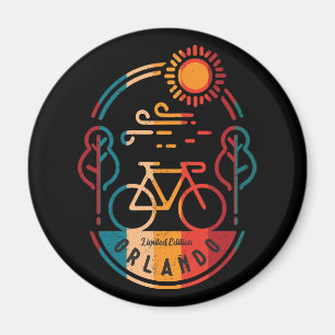 Retro Orlando Bike Trail Magnet