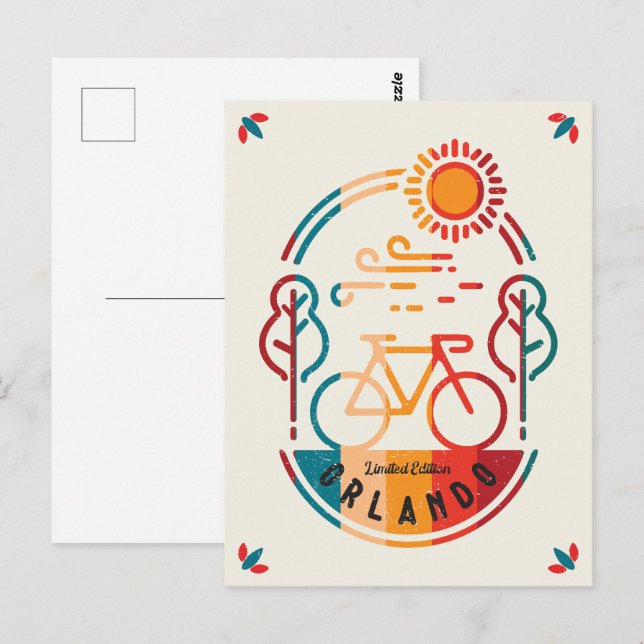 Retro Orlando Bike Trail  Postcard (Front/Back)