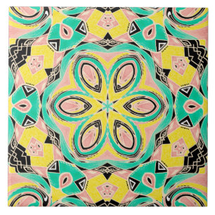 Retro ornament ceramic tile