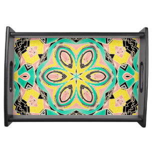 Retro ornament serving tray