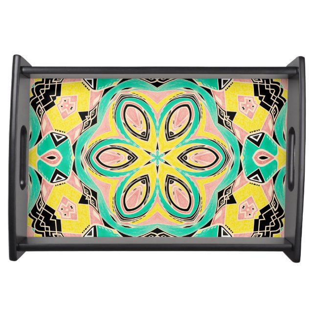 Retro ornament serving tray (Front)