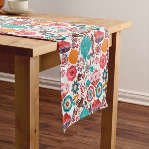 Retro Ornament Short Table Runner