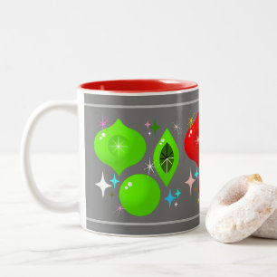 Retro Ornaments Two-Tone Coffee Mug