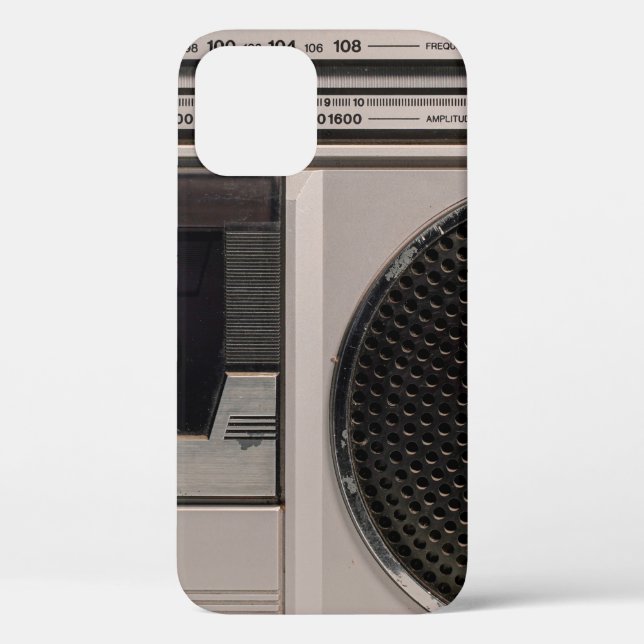 Retro outdated portable stereo radio cassette reco Case-Mate iPhone case (Back)