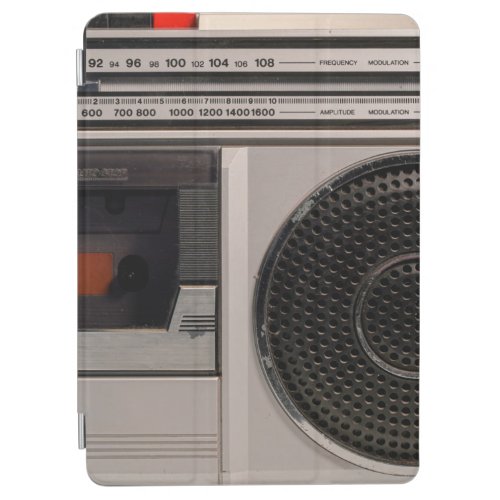 Retro outdated portable stereo radio cassette reco iPad air cover
