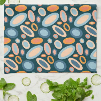 Retro Oval Pattern Kitchen Towel