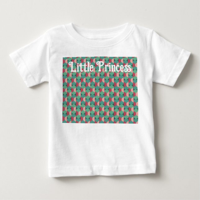 Retro Ovals and Semi-Circles Baby T-Shirt (Front)