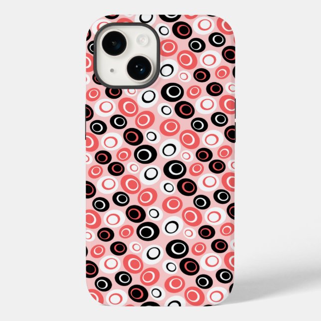 Retro Ovals Case-Mate iPhone Case (Back)