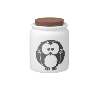 Retro Owl Candy Jar