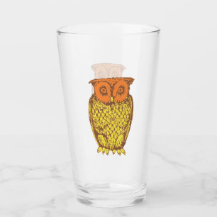 Retro Owl Glass