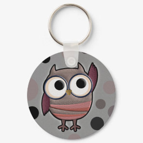 Retro Owl Keychain
