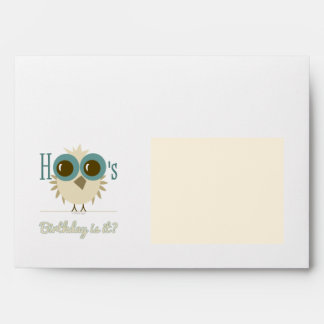 Retro Owl Seal Envelopes Birthday Party Invitation