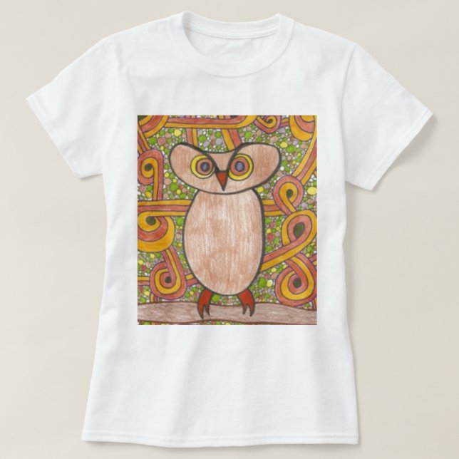 Retro Owl T-Shirt (Design Front)