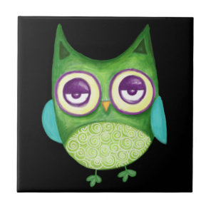 Retro Owl Tile