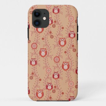 Retro Owls Iphone 5 Case-mate Id Iphone 11 Case by StriveDesigns at Zazzle