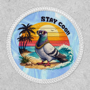 Retro Owner Lover Gift Pigeon City Doves Stay Coo  Patch