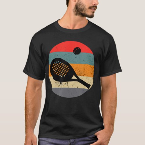 Retro Padel Tennis Padel Tennis Padel Trainer T_Shirt
