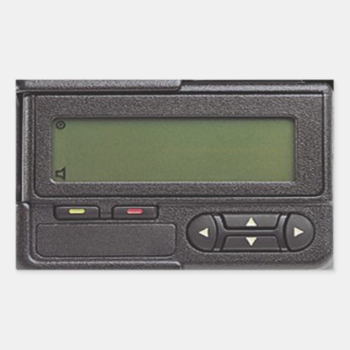 Retro Pager Rectangular Stickers