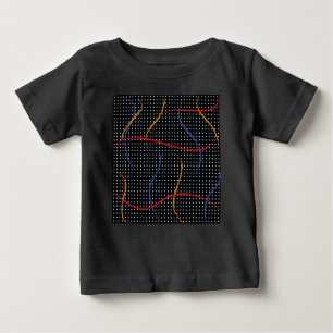 Retro Paint Splatter and Dots Baby T-Shirt