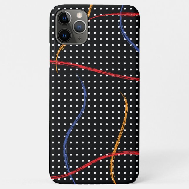 Retro Paint Splatter and Dots Case-Mate iPhone Case (Back)