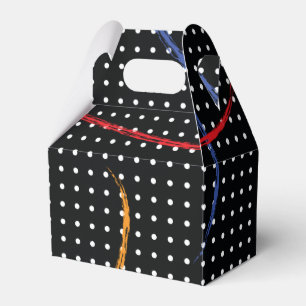 Retro Paint Splatter and Dots Favor Boxes