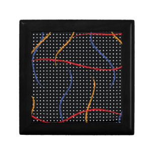 Retro Paint Splatter and Dots Gift Box