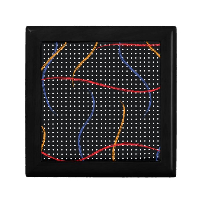 Retro Paint Splatter and Dots Gift Box (Front)