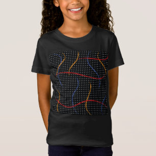 Retro Paint Splatter and Dots T-Shirt