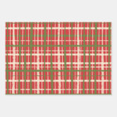 Red Boho Christmas Trees Wrapping Paper  Plastic Free & Zero Waste -  Waterleaf Paper Company