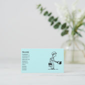 Retro Painter Business Card (Standing Front)
