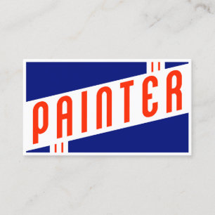 retro painter business card