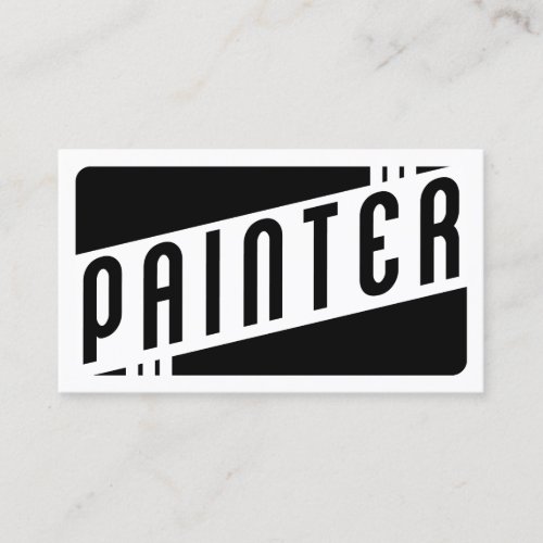 retro painter business card