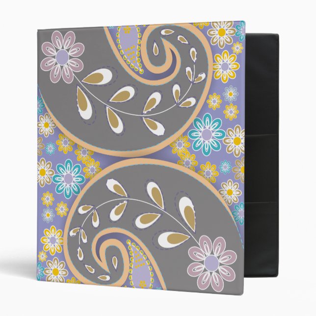 Retro Paisley Binder (Front/Inside)