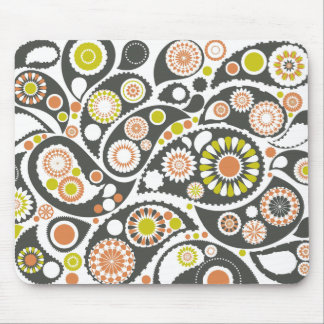 Retro Paisley Pattern Mouse Pad