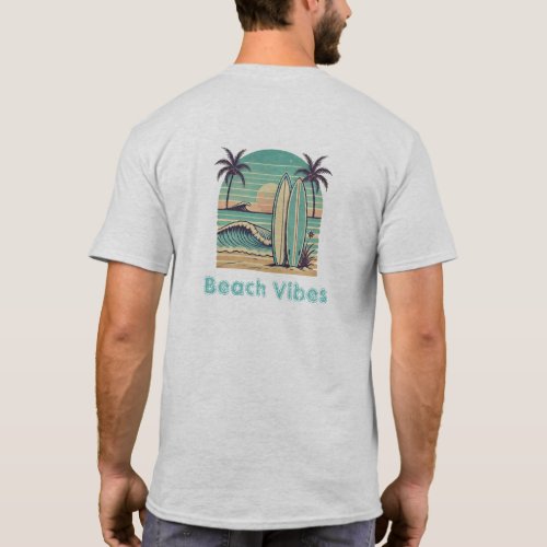 Retro Palm beach vibes T_Shirt