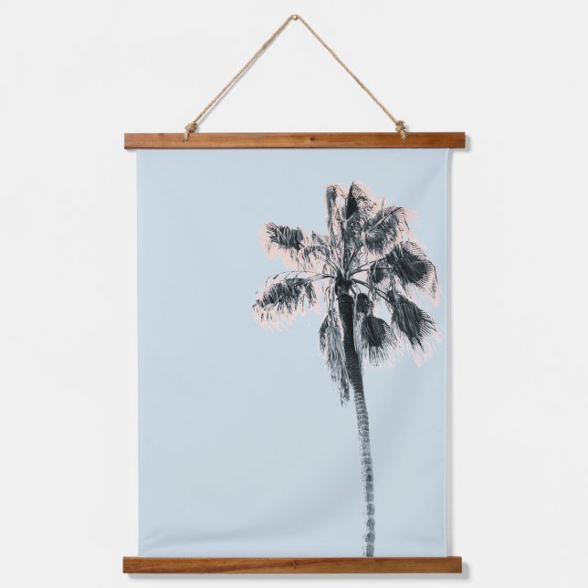 Retro Palm California Wall Hanging Tapestry (Front)