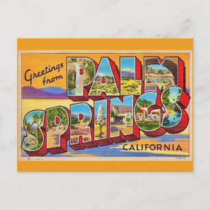 Retro Palm Springs Greeting Postcard