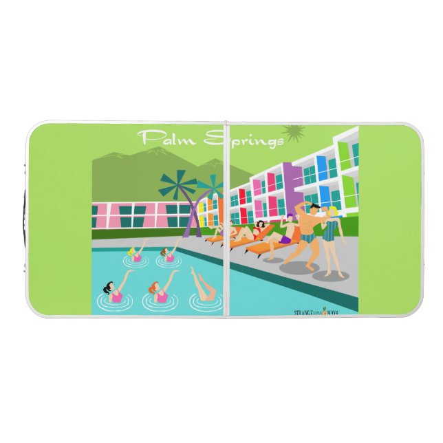 Retro Palm Springs Hotel Pong Table (Top)