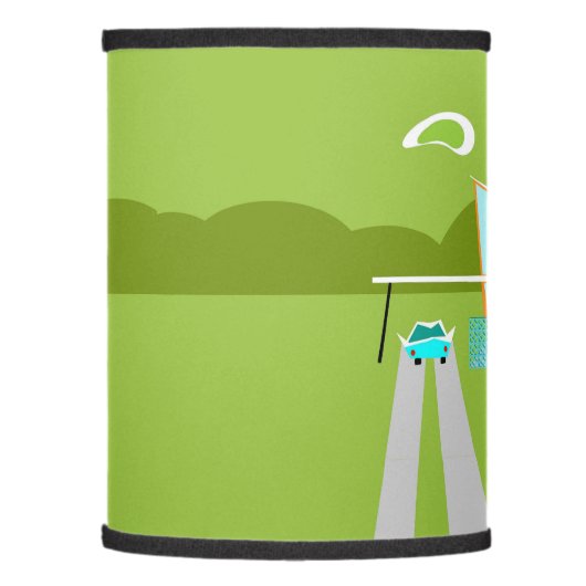 Retro Palm Springs House Lamp Shade (Left)