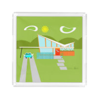Retro Palm Springs House Perfume Tray