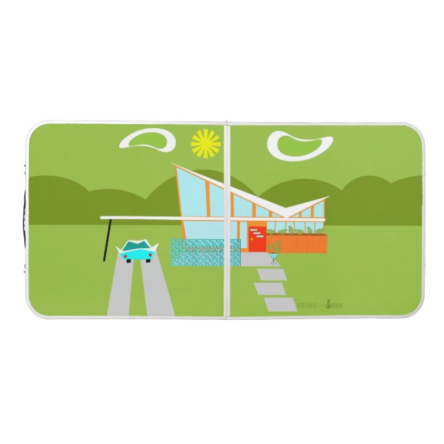 Retro Palm Springs House Pong Table (Top)