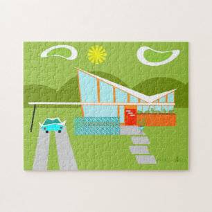 Retro Palm Springs House Puzzle