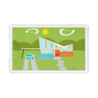 Retro Palm Springs House Vanity Tray