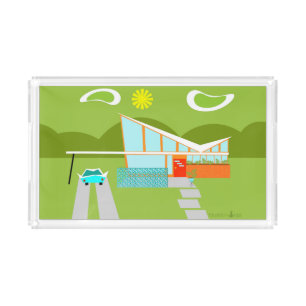 Retro Palm Springs House Vanity Tray